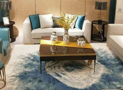 Sofa set 3+2+1 Set Coffee table Design Sofas Leather sofa Couch Living landscape